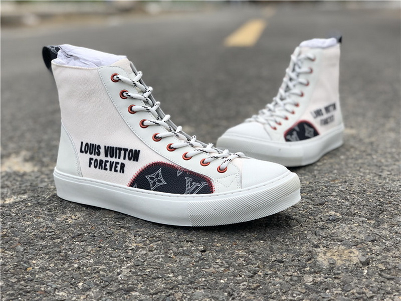 Louis vuitton tattoo sneaker boot High white(98% Authentic quality)